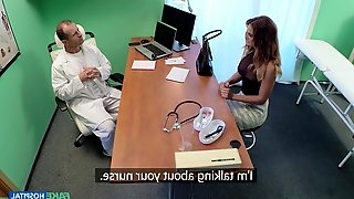 Amazing Nicole comes to visit her doctor and fucks with him badly