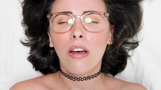 Small boobs solo model Casey Calvert fingers her wet fuck hole
