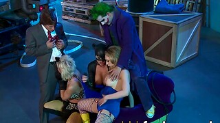 Joker and Two-Face's superhero mega-slut romping XXX orgy!